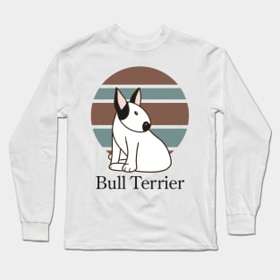 Cute Dogs illustrations - Bull Terrier Long Sleeve T-Shirt